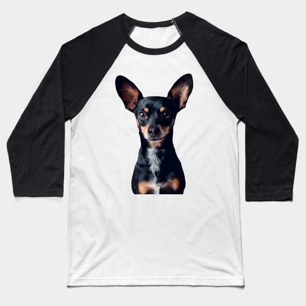 Mini Pinscher Baseball T-Shirt by KVC 